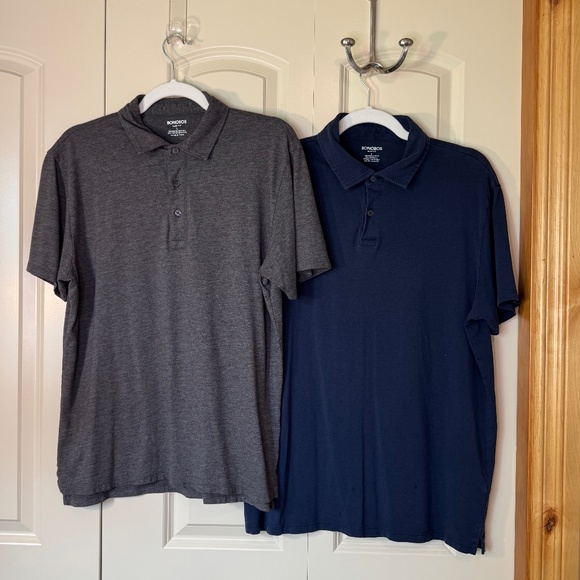 2 for 1 Bonobos Men's Performance Polo Shirts Size Large - Picture 2 of 9